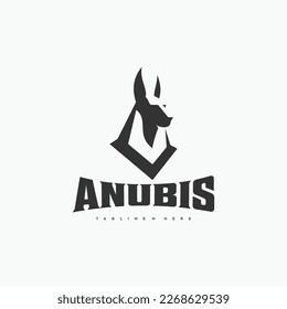 Anubis dog head logo design inspiration