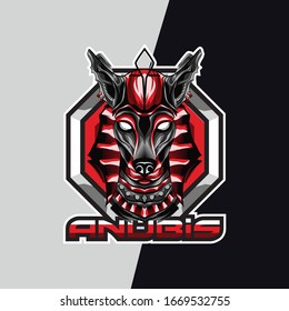 anubis e sport logo and mascot game