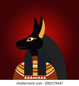 Anubis. The Egyptian God of the Afterlife.