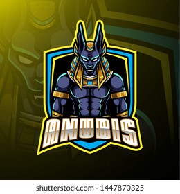 Anubis esport mascot logo design