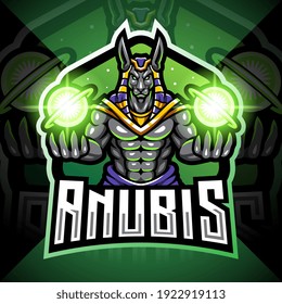 Anubis esport mascot logo design