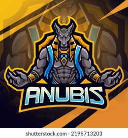 Anubis esport mascot logo design