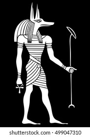 Anubis - God of ancient Egypt - God of funerals, death, the dead and the afterlife