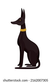 Anubis God Egypt Icon Isolated