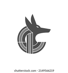 Anubis icon logo design illustration template vector