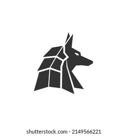 Anubis icon logo design illustration template vector