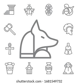 Anubis icon. Mythology icons universal set for web and mobile