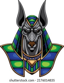 Anubis illustration with premium quality stock vector