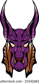 anubis ilustración adecuada para necesidades de marca y demás