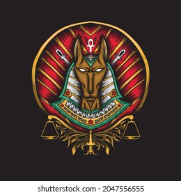 Anubis Illustration vektor art egypt