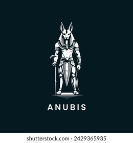 anubis logo design icon template