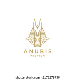 Anubis logo design icon vector