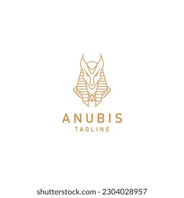 Anubis logo design icon vector