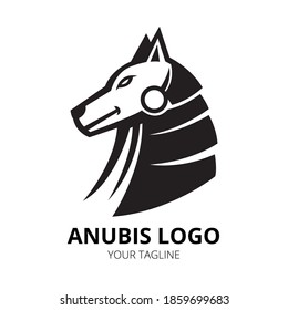 Anubis logo design vector. Anubis mascot logo vector.