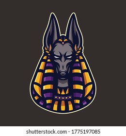 Diseño del vector de salida del logotipo Anubis