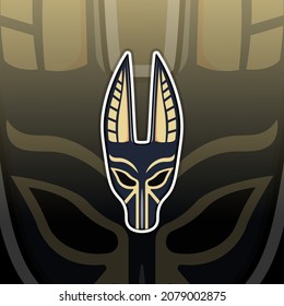Anubis logo mascot, Vector illustration eps.10