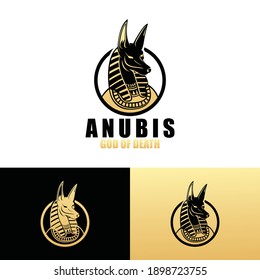 Anubis logo template design vector