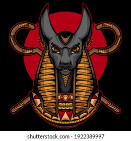 vector del logotipo de anubis, vector EPS 10