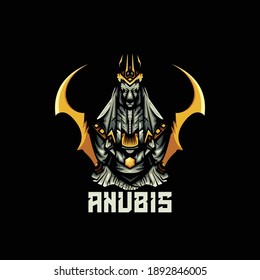 anubis mascot and esport logo