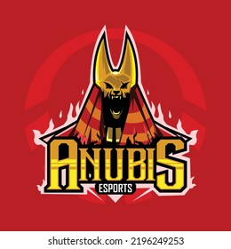 anubis mascot esport logo design