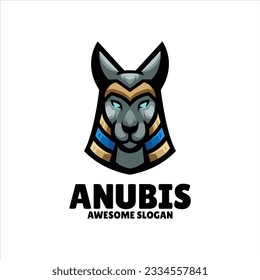 anubis mascot illustration logo design