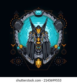anubis mecha 3 element life