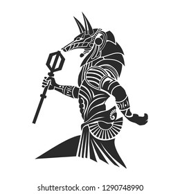 anubis mythology vector silhouette