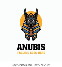 Anubis Simple Mascot Logo Template