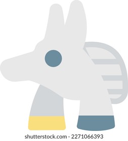 anubis Vector illustration on a transparent background. Premium quality symmbols. Line Color vector icons for concept and graphic design.