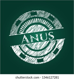 Anus chalkboard emblem
