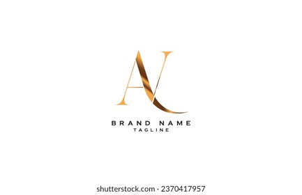 ANV, AVN, NAV, NVA, VNA, VAN, AV, VA, Abstract initial monogram letter alphabet logo design