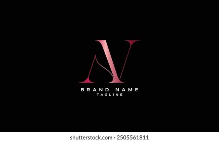 ANV, AVN, NAV, NVA, VNA, VAN, Abstract initial monogram letter alphabet logo design