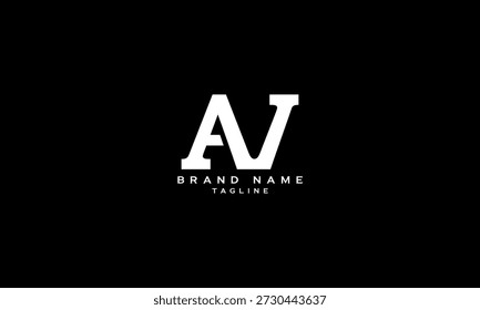 ANV VAN NVA diseño de logotipo de letra de monograma inicial Abstractas