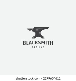 Anvil Blacksmith Logo Icon Design Template Stock Vector (Royalty Free ...