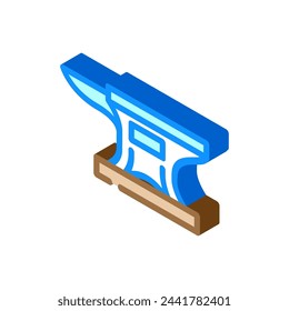anvil blacksmith metal isometric icon vector. anvil blacksmith metal sign. isolated symbol illustration