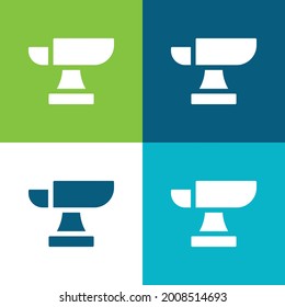 Anvil Flat four color minimal icon set