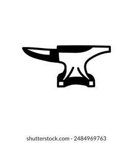 Anvil Glyph Icon, Vector illustration