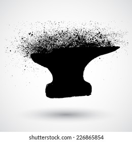 Anvil. Grunge style