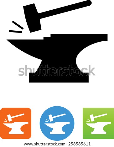 Anvil Hammer Icon Stock Vector (Royalty Free) 258585611 - Shutterstock