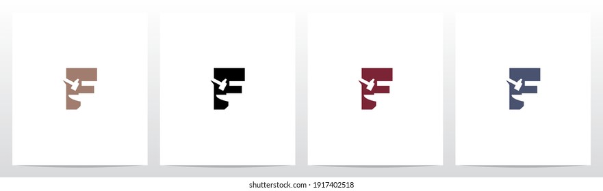 Anvil And Hammer On Letter Logo Design F