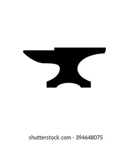 Anvil icon. Black icon isolated on white background. Anvil silhouette. Simple icon. Web site page and mobile app design element.