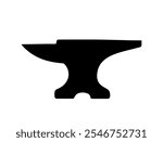 Anvil icon. Anvil black silhouette vector icon. Anvil isolated on white background.