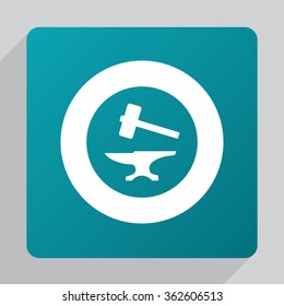 anvil icon on white background