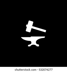 anvil icon on white background