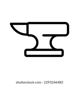 Anvil icon. sign for mobile concept and web design. vector illustration