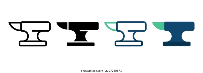 Anvil icon. sign for mobile concept and web design. vector illustration