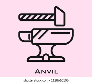 Anvil icon signs
