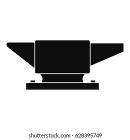 Anvil icon in simple style isolated on white background vector illustration
