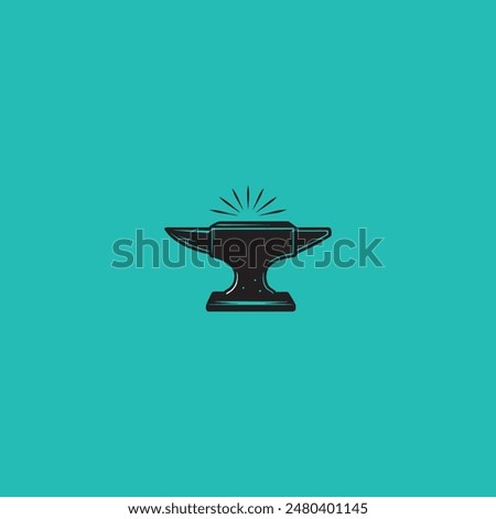 anvil icon vector design template on background.