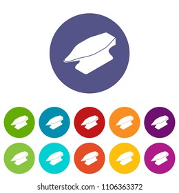 Anvil icons color set vector for any web design on white background